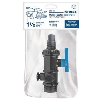 49281 - MEZCLADORA PLÁSTICA 4 PLG. PARA LAVABO MANERALES STANDARD